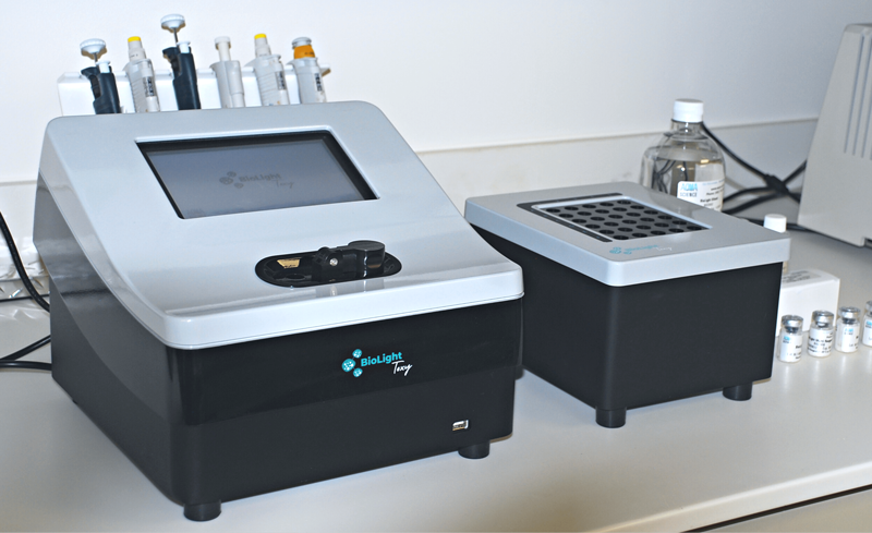 Biolight Toxy benchtop luminometer for bioluminescent toxicity testing with Aliivibrio fischeri